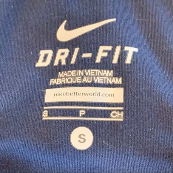 Nike Dri-Fit Navy Blue/White Racerback Tank Size Small - Picture 6 of 8